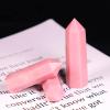 DECORN 3pcs Pink Opal Healing Crystals Stones Wand Polished Tumbled Opal Stone Crystals Tower Natural Hexagonal Gemstone Points for Reiki Balancing Meditation,50mm view 4