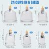 24 Cupping Set Massage Therapy Cups, Cupping kit for Massage Therapy, Professional Cupping Therapy Set with Hand Pumps, Suction Hijama Cups with Portable Case, for Cellulite Reduction, Pain Relief view 2