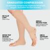 Open Toe Compression Socks 15-20 mmHg for Women and Men Knee High Toeless Circulation Compression Stockings(BN X/L) view 2
