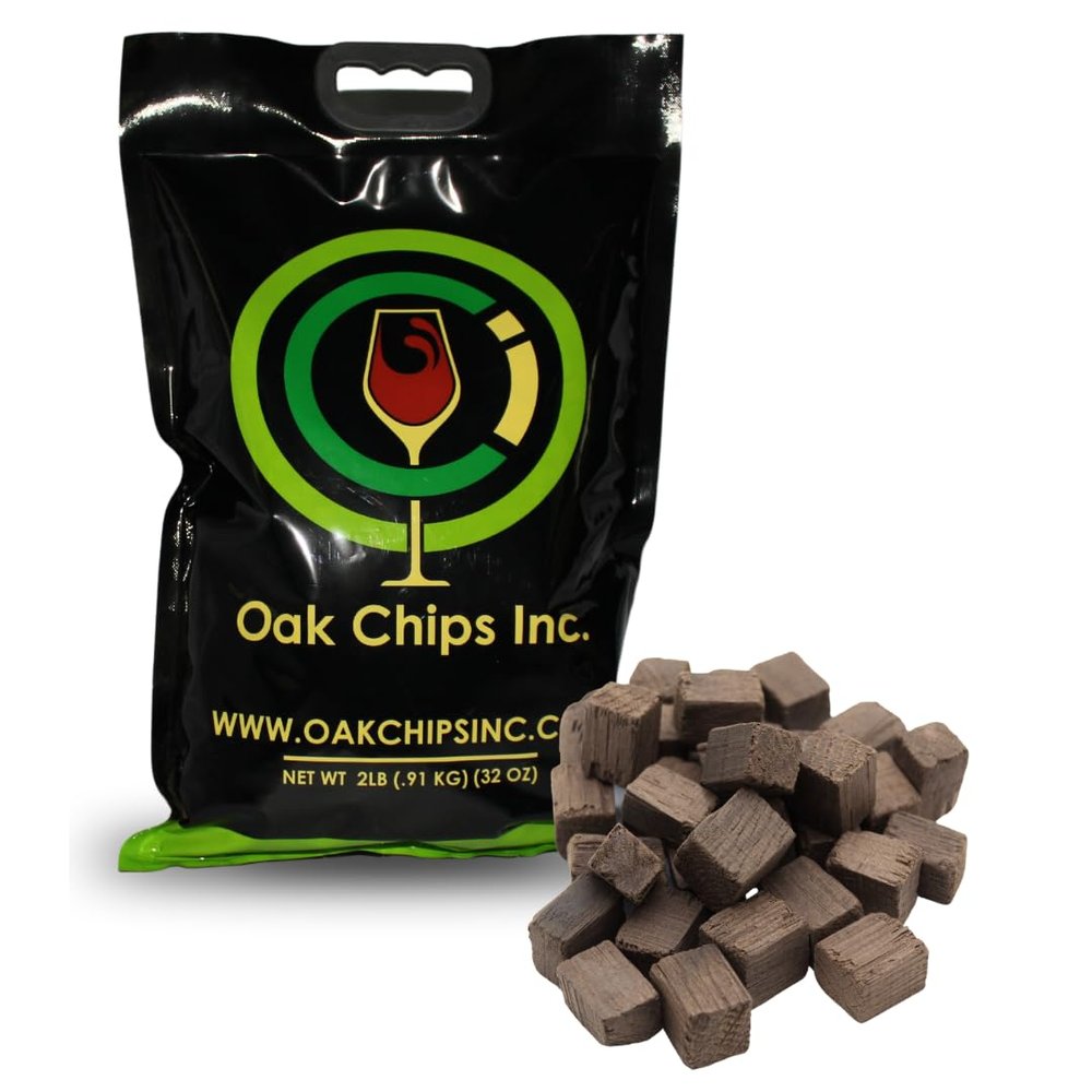 Oak Chips Inc. French Oak Cubes for Brewing - Medium Plus Toast - 2 lbs - Perfect for Aging Wines, Spirits, Beer, and More!