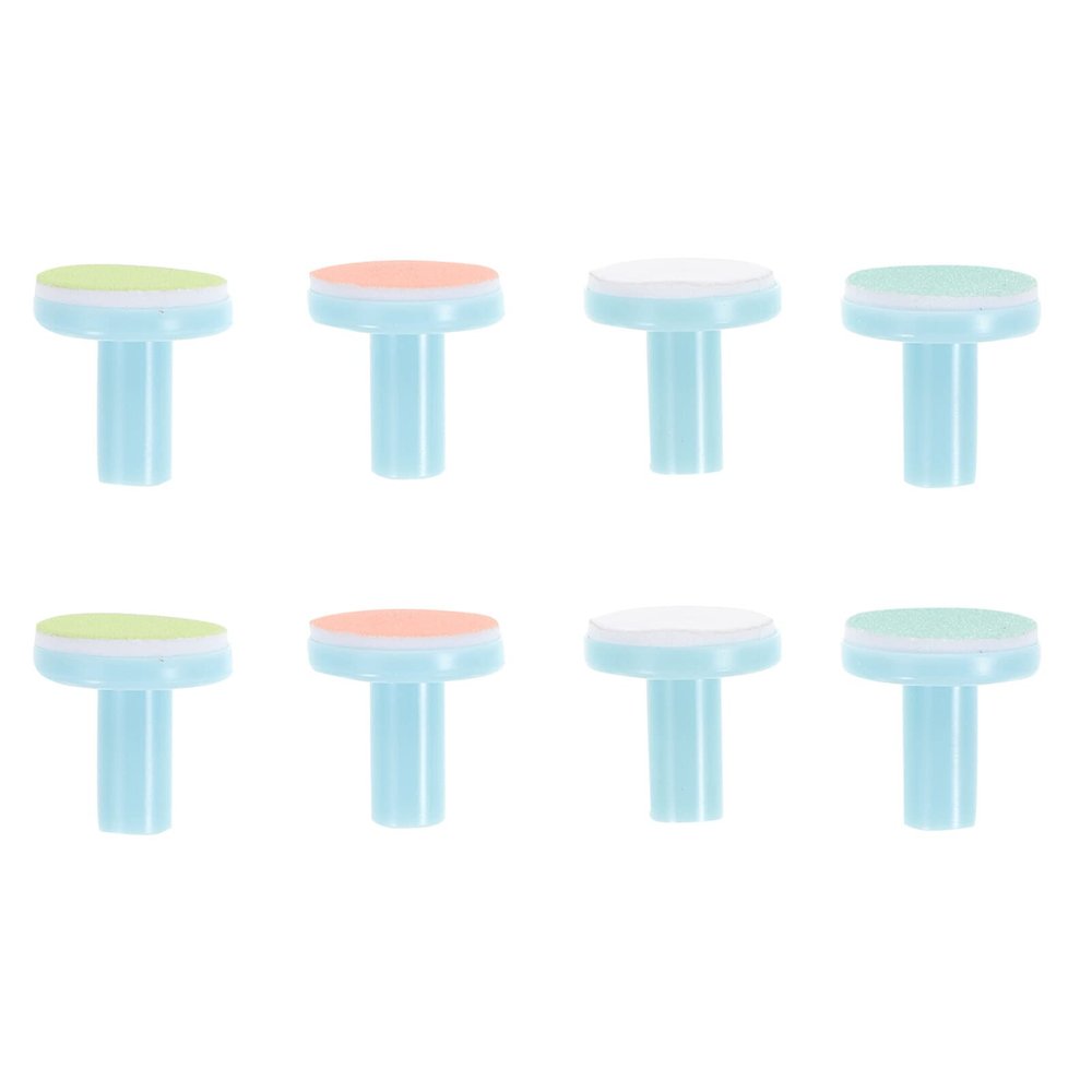 KALLORY 8pcs Nail File Replacement for Electric Nail Trimmer with Base Ergonomic Design for Gentle Trimming