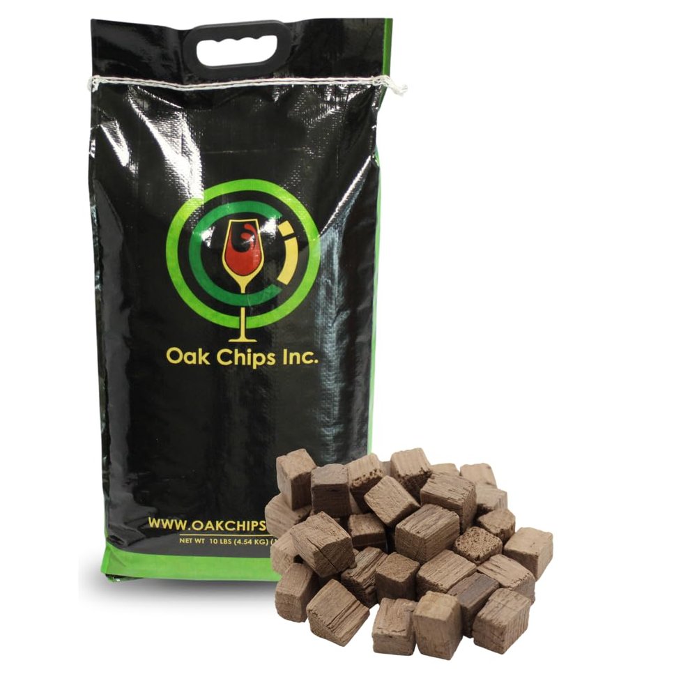 Oak Chips Inc. French Oak Cubes for Brewing - Medium Toast - 10 lbs - Perfect for Aging Wines, Spirits, Beer, and More!