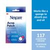 Nexcare Thin and Transparent Acne Patch, Skin Cover Absorbs Pus and Oil from Clogged Pores, Made with hydrocolloid, tab Allows for Easy Removal from Liner - 117 Pimple Patches view 2