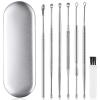 Ear Cleaning Kit,Safe Ear Wax Removal Tool,Earwax Removal Kit,Easy to Use,Painless Ear Pick,with Storage Box and Cleaning Brush (Silver) view 1