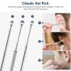 Ear Cleaning Kit,Safe Ear Wax Removal Tool,Earwax Removal Kit,Easy to Use,Painless Ear Pick,with Storage Box and Cleaning Brush (Silver) view 4