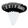 Belmont Abbey College Secondary Logo Heart Love Cupcake Picks Toppers Decoration Set of 6 view 1