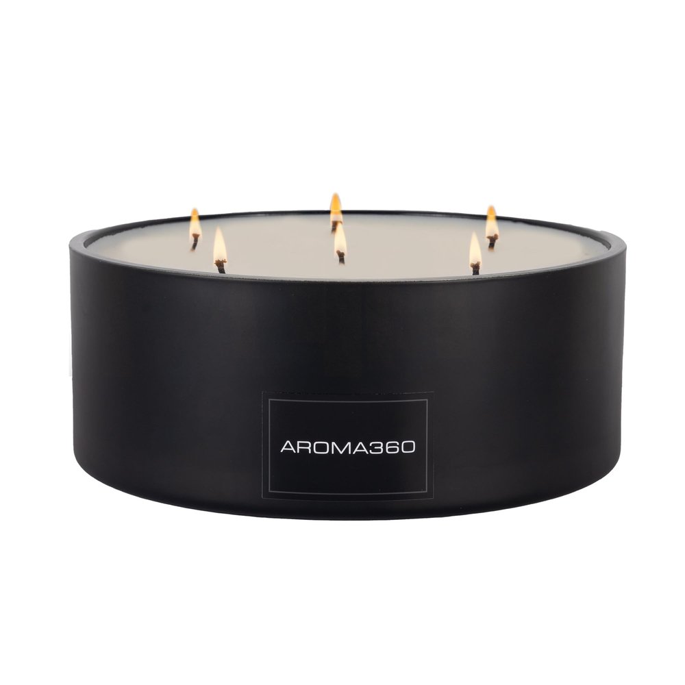 Aroma360 My Way 6-Wick Candle - 50oz (Black)
