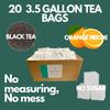 Sarasota Tea, 3.5 Gallon Tea Bags, Gourmet Black Orange Pekoe Iced Tea Packs, (20 Count) view 3