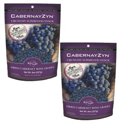 Wine RayZyn CabernayZyn Cabernet Sauvignon Dried Wine Raisins Bag 8 oz (Pack of 2)