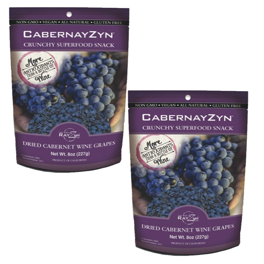 Wine RayZyn CabernayZyn Cabernet Sauvignon Dried Wine Raisins Bag 8 oz (Pack of 2)