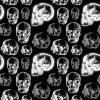 Unique Skull Gift Wrap Thick Wrapping Paper Theme Gothic Birthday Party Xray Decor (12 foot x 30 inch roll) view 2