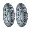 12 Inch Electric Wheelchair Replacement Rear Wheel Parts, PU Solid Tires, 12 1/22 1/4, Wheels Assembly, Grey, 1 Pair view 1