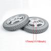 12 Inch Electric Wheelchair Replacement Rear Wheel Parts, PU Solid Tires, 12 1/22 1/4, Wheels Assembly, Grey, 1 Pair view 4