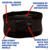 RCAI Lumbosacral Orthosis Back Brace For Lower Back Pain Relief, Rehabilitation, and Recovery, Breathable & Adjustable for All-Day Comfort, Medical Grade Unisex Black Design for Small Waist Size view 2
