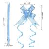 PATIKIL 2.8-inch Pull Bows, 40 Pack Present Wrapping String Bows Ribbon Gold Thread Style Decorative Bow Tie for Wedding Party Birthday, Light Blue view 2
