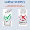 BXIZXD Replacement for Waterpik Charger, 2 Prong Adapter Compatible with WP360 WP360W WP462 WP462W WP450 WP450W Waterpik Water Flosser Charger Cord - 6.6ft (White) view 3