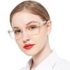 OCCI CHIARI Modern Big Frame Reading Glasses for Women Square Readers(Clear 2.25x) 1.0 1.25 1.5 1.75 2.0 2.25 2.5 2.75 3.0 3.5 4.0 5.0 6.0 view 1