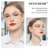OCCI CHIARI Modern Big Frame Reading Glasses for Women Square Readers(Clear 2.25x) 1.0 1.25 1.5 1.75 2.0 2.25 2.5 2.75 3.0 3.5 4.0 5.0 6.0 view 2