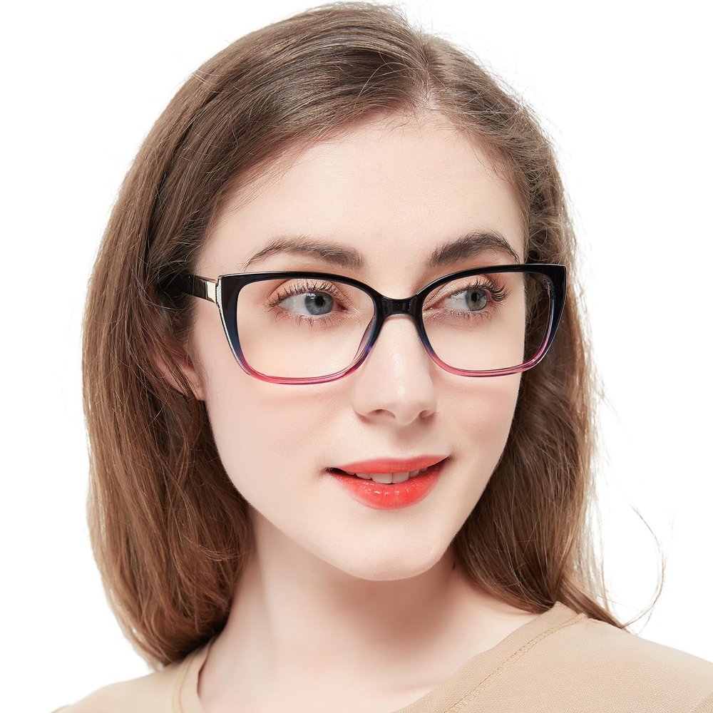 OCCI CHIARI High Power Reading Glasses Women Strongest Readers(Purple 4.0x) 1.0 1.25 1.5 1.75 2.0 2.25 2.5 2.75 3.0 3.5 4.0 5.0 6.0
