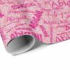 MyPupSocks Personalized Happy Birthday Deep Pink Wrapping Paper with Logo, Custom Name Gift Wrapping Paper Roll with Text for Friend Grandma Grandpa Birthday Wedding Christmas Gifts 58x23 5 Rolls view 3