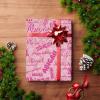 MyPupSocks Personalized Happy Birthday Deep Pink Wrapping Paper with Logo, Custom Name Gift Wrapping Paper Roll with Text for Friend Grandma Grandpa Birthday Wedding Christmas Gifts 58x23 5 Rolls view 4