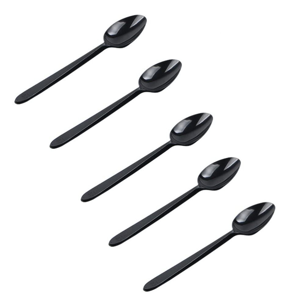100pcs Black Spoons