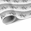 MyPupSocks Personalized Logo Wrapping Paper, Initial Name Glitter Drips Custom Funny Name Wrapping Paper Roll for Boys Girls Baby Shower Anniversary Birthday Christmas Gift 58x23 Inch 5 Rolls view 3