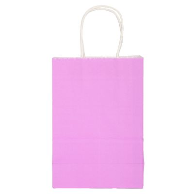 10PCS Kraft Paper Bag,5.9 x 3.1 x 8.3in Shopping Bag, Portable Gift Bag with Handle, Durable and Practical Paper Bags for Merchandise Birthday Craft Party Wedding Shopping Baby Shower(Purple)