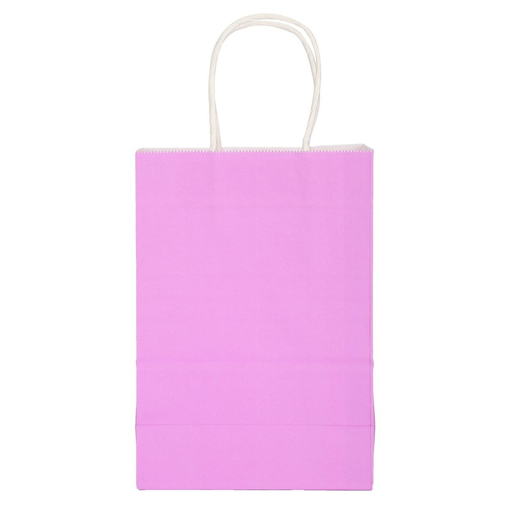 10PCS Kraft Paper Bag,5.9 x 3.1 x 8.3in Shopping Bag, Portable Gift Bag with Handle, Durable and Practical Paper Bags for Merchandise Birthday Craft Party Wedding Shopping Baby Shower(Purple)