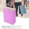 10PCS Kraft Paper Bag,5.9 x 3.1 x 8.3in Shopping Bag, Portable Gift Bag with Handle, Durable and Practical Paper Bags for Merchandise Birthday Craft Party Wedding Shopping Baby Shower(Purple) view 4