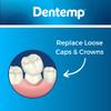 Dentemp Recap-It Cap and Crown Repair Dental Kit - Fast Acting Formula Dental Cement for Loose Caps (Pack of 3) - Temporary Cement for Crown and Bridge view 4