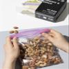 100 Count, Sandwich & XL Sandwich Zip Bags, Easy Open Tabs, Writable Rectangle (50 Bags Each Size) view 2