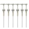 6-Pack Fabbri Syrup Pumps for Coffee Syrup Bottle - Fits 1 Liter Bottles - White Pumps with Fabbri logo view 1