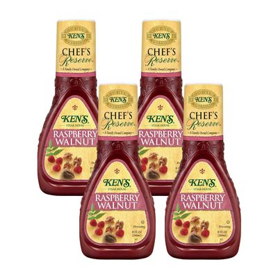 Ken's Steak House Chef's Reserve Raspberry Walnut, 9 Ounce (Pack of 4)