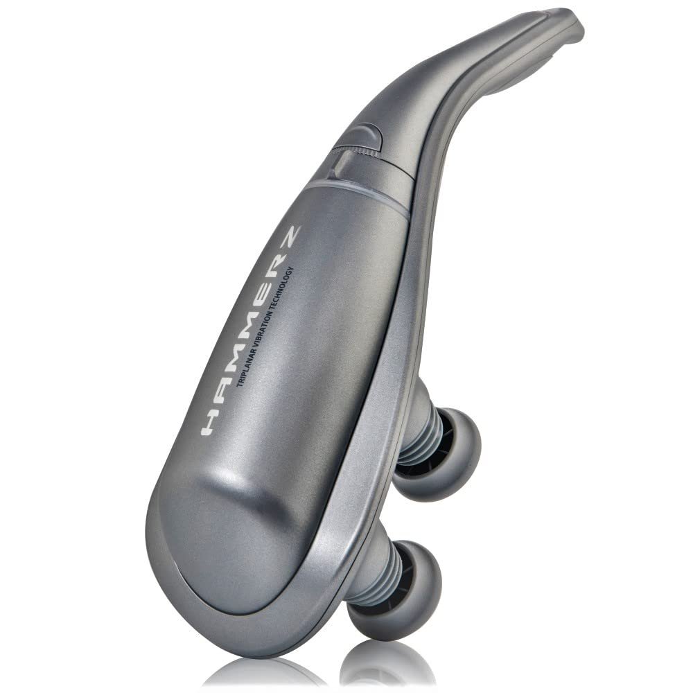 Air Relax Hammerz Massage Device with Triplanar Vibration Technology, Hand Held Deep Tissue Massager for Muscles, Back, Foot, Neck, Shoulder, Leg, Calf Percussion Body Massage