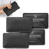 4 Pack Reusable Ice Packs for Injuries - Soft Ice Pack with Velvet Soft Fleece Fabric | Flexible Hot and Cold Gel Ice Pack Set- Cold Packs for Injuries, Knee, Back, Neck Pain - 10 x 6, Black-4Pack view 1