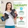 4 Pack Reusable Ice Packs for Injuries - Soft Ice Pack with Velvet Soft Fleece Fabric | Flexible Hot and Cold Gel Ice Pack Set- Cold Packs for Injuries, Knee, Back, Neck Pain - 10 x 6, Black-4Pack view 4