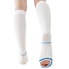 EVOPLECI Anti Embolism Compression Stockings for Women and Men Ted Hose Socks 15-20 mmhg Moderate Level With Inspect Toe HoleWHITES view 2