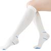 EVOPLECI Anti Embolism Compression Stockings for Women and Men Ted Hose Socks 15-20 mmhg Moderate Level With Inspect Toe HoleWHITES view 3