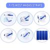 4 Pack CPAP Strap Covers Breathable CPAP Strap Cushions for Most CPAP Headgear Straps Can Reduce The Tracks On The Face Made of Soft Fabric CPAP Face Pads view 4