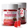 2pack Magnesium Glycinate Gummies 600mg for Sleep & Calm, Sugar Free Magnesium Gummies for Adults with Vitamin D3, Tart Cherry & Chamomile,Clump-Resistant Formula, Third-Party Tested, 120 Count view 1