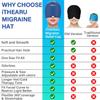 iTHERAU Migraine Relief CapMigraine Ice Head WrapHeadache Ice HatCold Therapy Headache Relief Cap for Migraine Eyes Mask Dark Blue Headache Ice Pack Stress Relief view 4