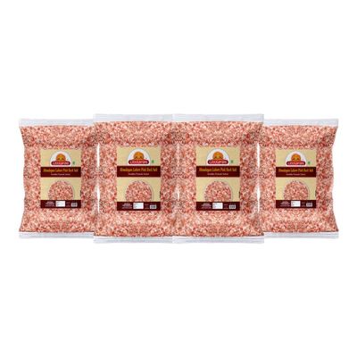Ghotaram Feng Shui Lahori Sendha Pink Crystals Salt Unrefined, Impurity Free Negative Energy Cleanser, Optically Sorted, Natural Pink Rock Salt, Use for Vastu Dosh Remedy-100GM*4Pack