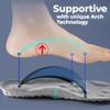 4D Cloud Technology Insole, Soft Foot Protection Cloud Feeling Insole, Super Soft U-Shape Memory Foam Sports Insoles, Breathable Shock Absorption Insoles for Foot & Joint Support (Black,US 11-12) view 3