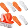 4D Cloud Technology Insole, Soft Foot Protection Cloud Feeling Insole, Super Soft U-Shape Memory Foam Sports Insoles, Breathable Shock Absorption Insoles for Foot & Joint Support (Orange,US 11-12) view 1