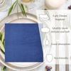 50 Pieces 3-ply Navy Blue Napkin Cocktail Napkins Beverage Napkins Dessert Napkins Disposable Paper Napkins for Wedding Birthday Party Paper Dinner Napkins navy napkins view 4