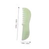 2pcs Comb Scraper Scalp Head Jade Tool Scraping Stone for Hair Green Combs Handheld Massage Relax Guasha Board Boards Men Relaxation Sha Gua Women Tools Relaxing view 2