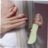 2pcs Comb Scraper Scalp Head Jade Tool Scraping Stone for Hair Green Combs Handheld Massage Relax Guasha Board Boards Men Relaxation Sha Gua Women Tools Relaxing view 4