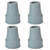 4 Pcs Crutch Tips 3/4 Inch Non Slip Walking Cane Tips Heavy Duty Crutch Feet Cap Rubber Cane Replacement Feet for Canes, Walking Sticks, Walkers view 1