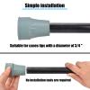 4 Pcs Crutch Tips 3/4 Inch Non Slip Walking Cane Tips Heavy Duty Crutch Feet Cap Rubber Cane Replacement Feet for Canes, Walking Sticks, Walkers view 2
